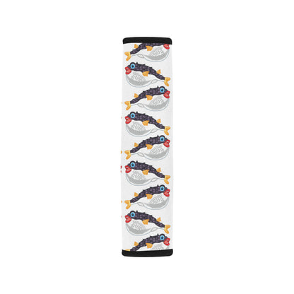 Fugu Pattern Print Design 03 Car Seat Belt Cover
