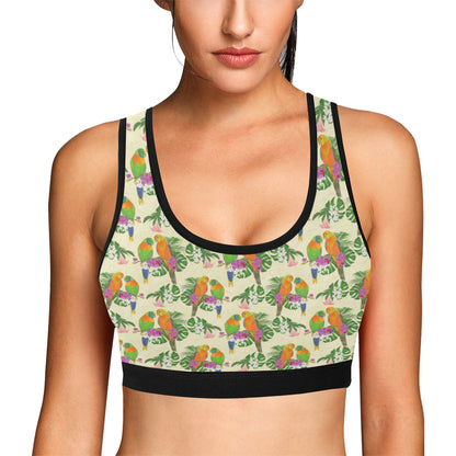 Conures Pattern Print Design 02 Sports Bra