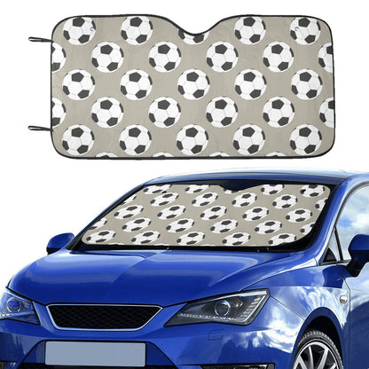 Soccer Ball Print Design LKS302 Car front Windshield Sun Shade