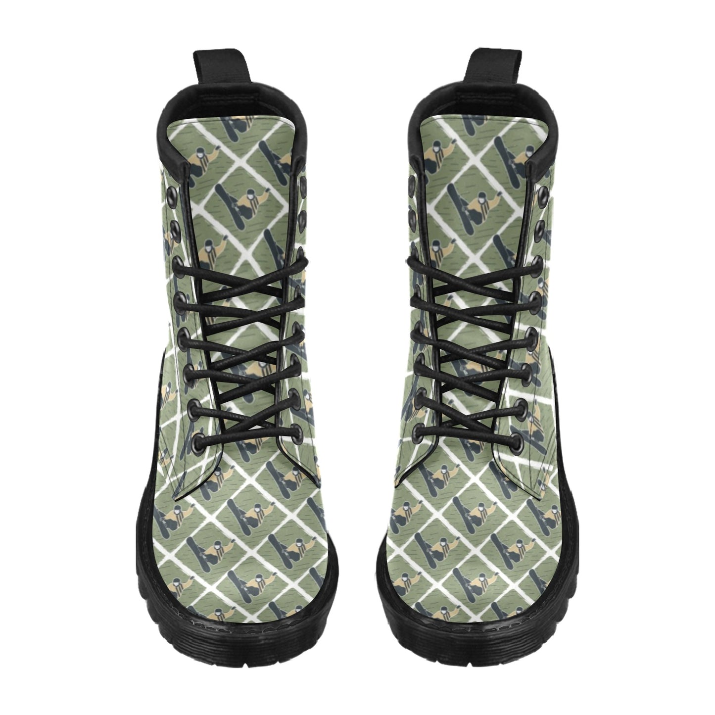 Snowboard Man Print Design LKS302 Women's Boots