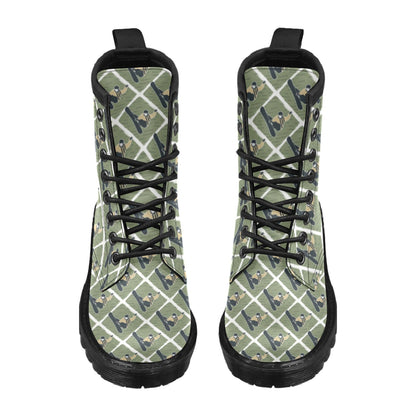 Snowboard Man Print Design LKS302 Women's Boots