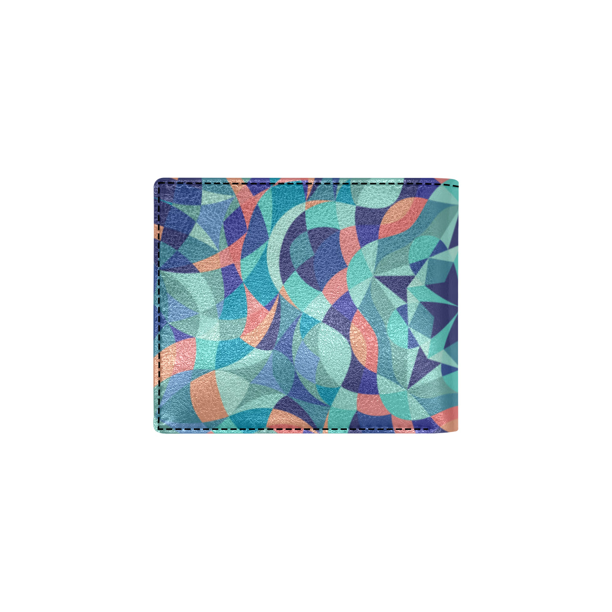 Kaleidoscope Pattern Print Design 03 Men's ID Card Wallet