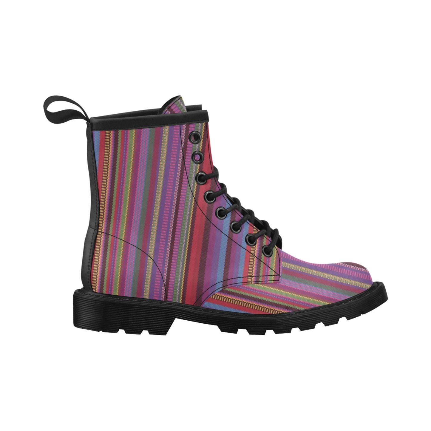 Serape Stripe Print Women's Boots