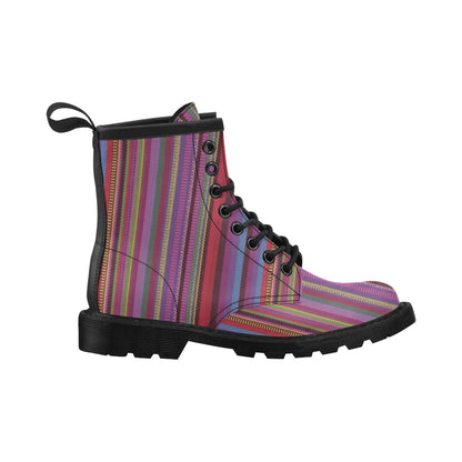 Serape Stripe Print Women's Boots