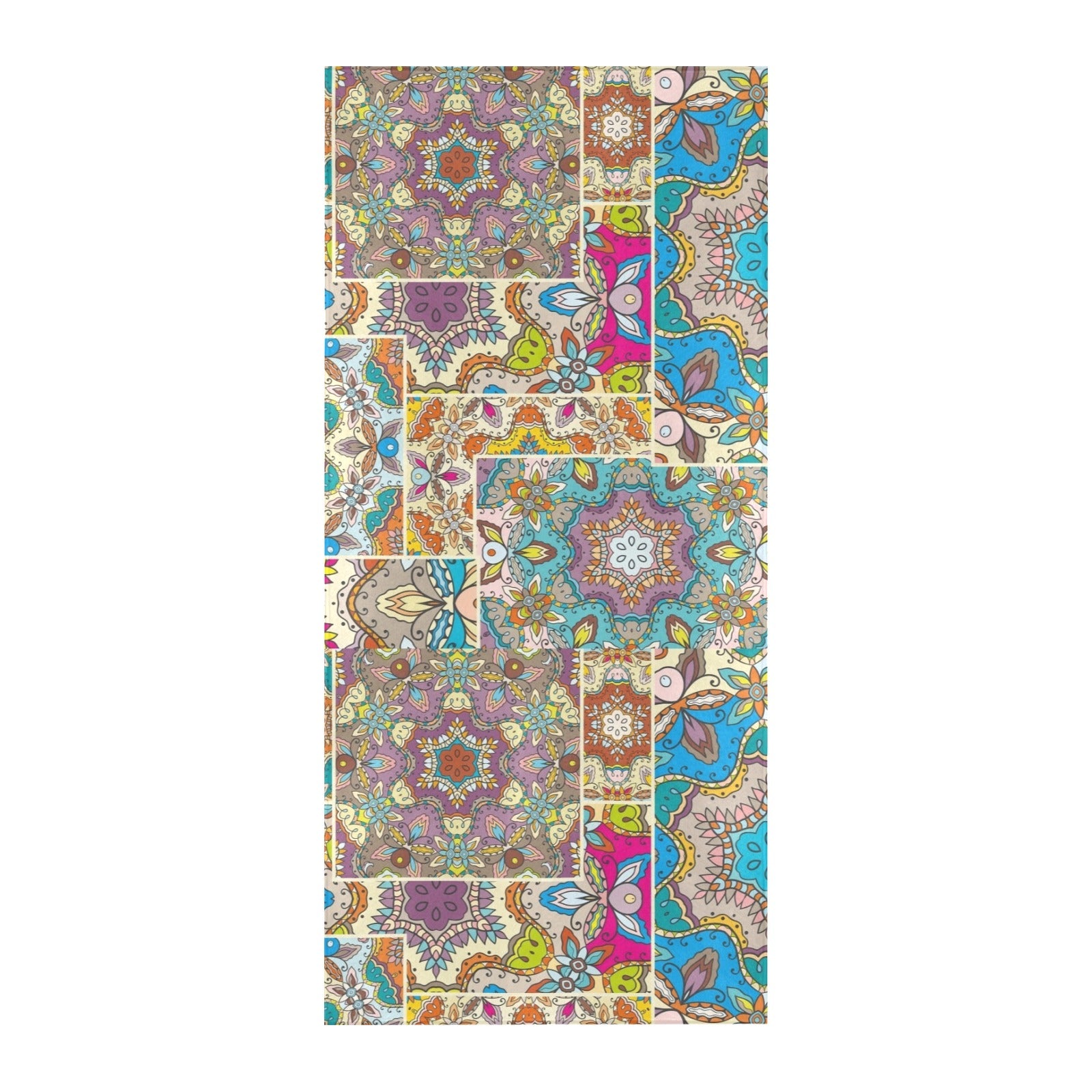 Patchwork Print Design LKS402 Beach Towel 32" x 71"