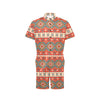 Aztec Red Print Pattern Men's Romper