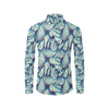 Fern Leave Summer Print Pattern Men's Long Sleeve Shirt