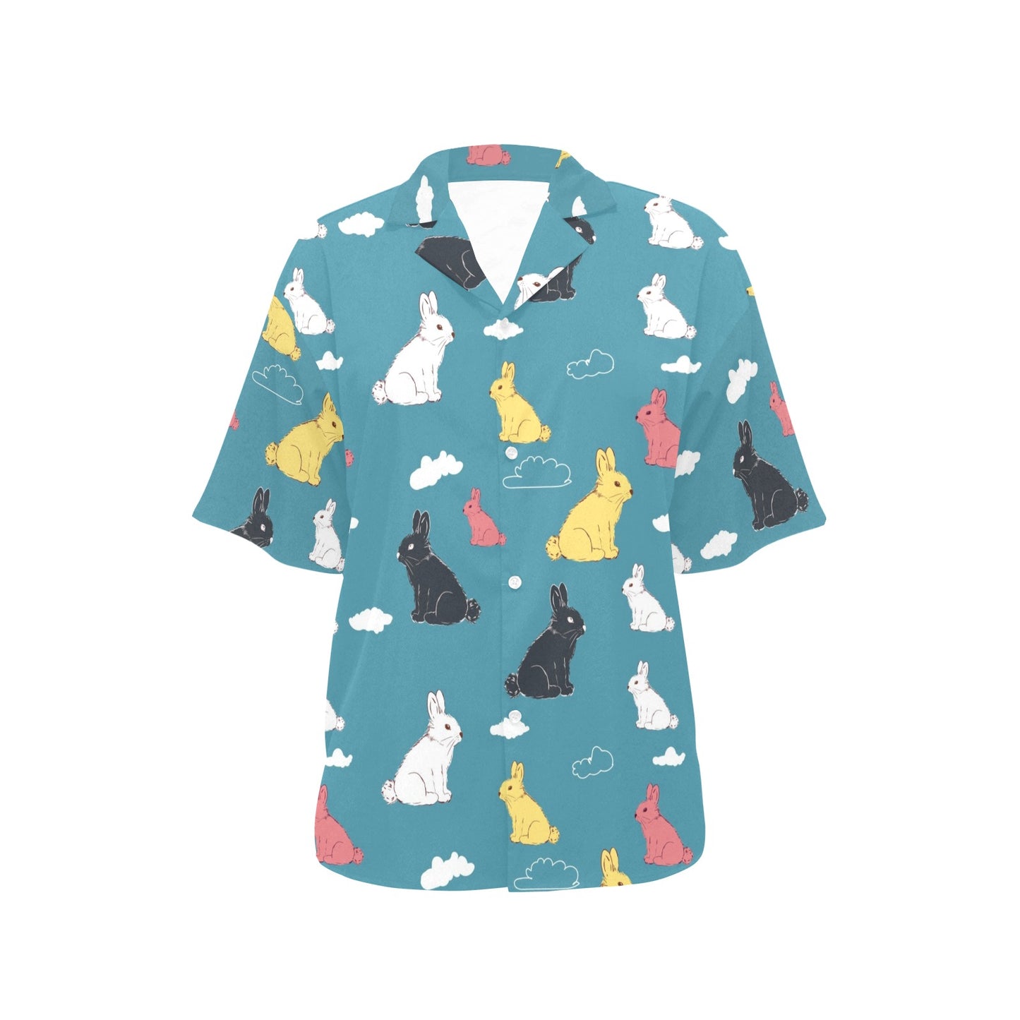 Rabbit Pattern Print Design RB014 Women's Hawaiian Shirt