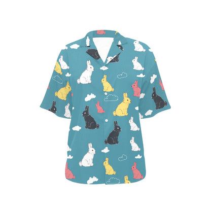 Rabbit Pattern Print Design RB014 Women's Hawaiian Shirt