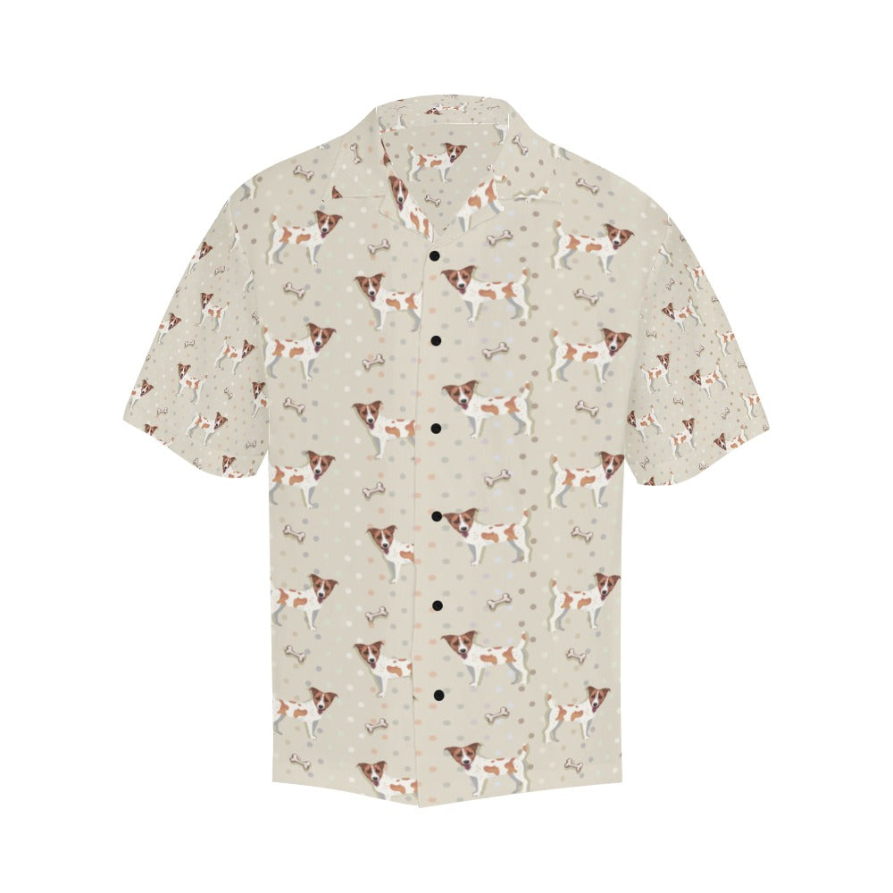 Russell Terriers With Bone Print Design LKS302 Men's Hawaiian Shirt