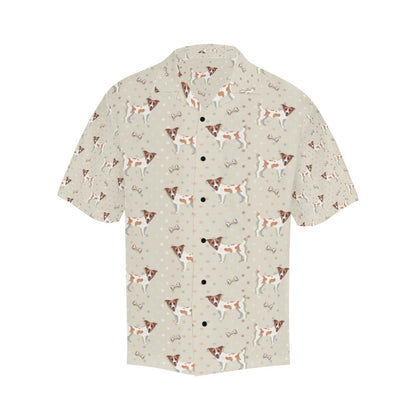 Russell Terriers With Bone Print Design LKS302 Men's Hawaiian Shirt