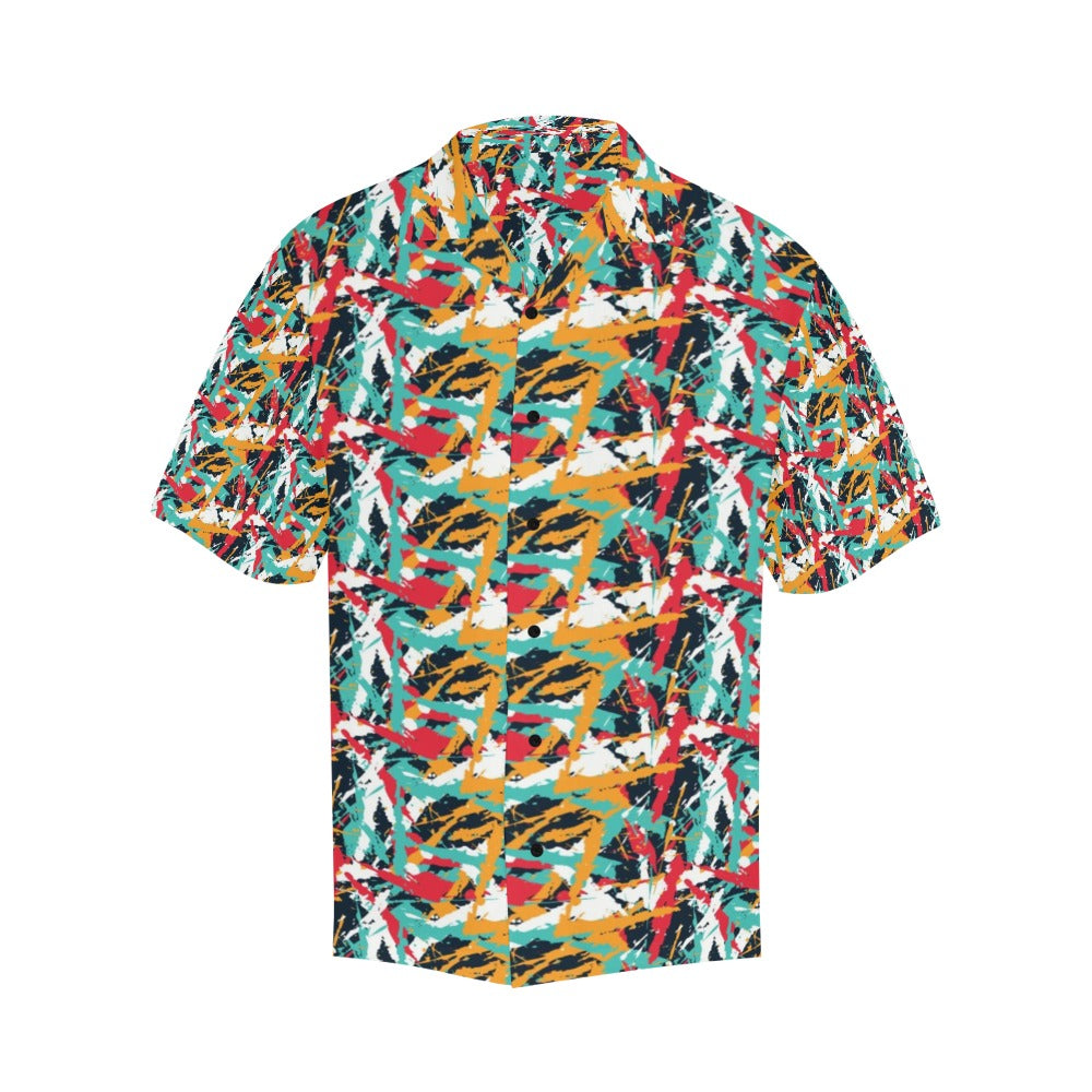 Splatter Print Design LKS304 Men's Hawaiian Shirt