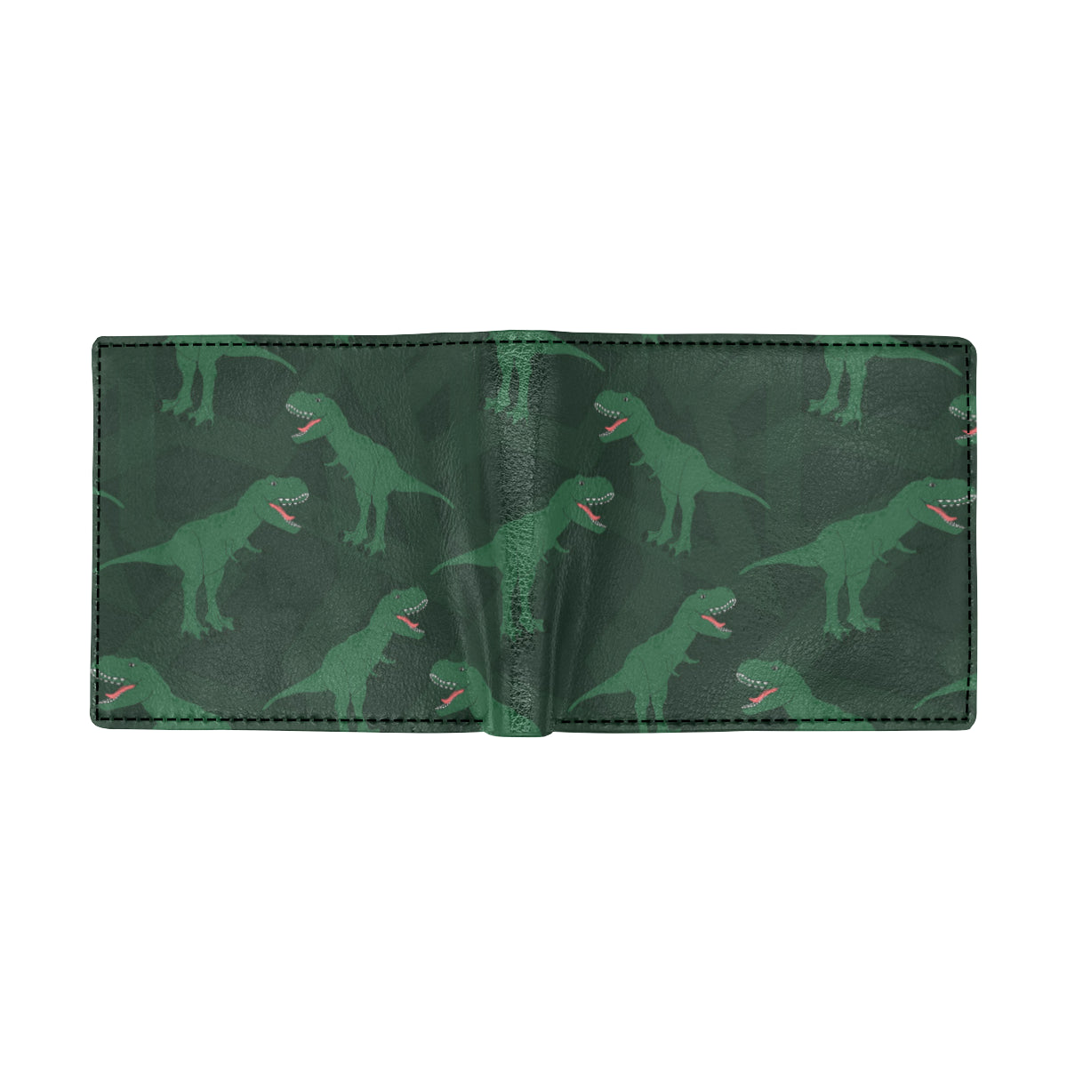 T Rex Pattern Print Design A06 Men's ID Card Wallet