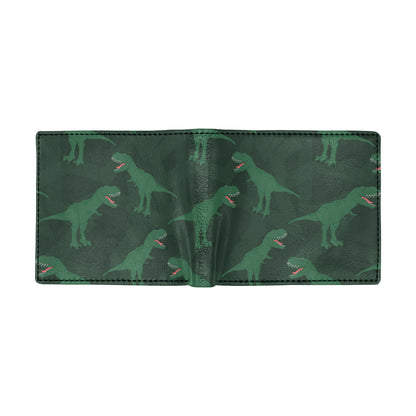 T Rex Pattern Print Design A06 Men's ID Card Wallet