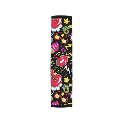 Pop Art Pattern Print Design A04 Car Seat Belt Cover