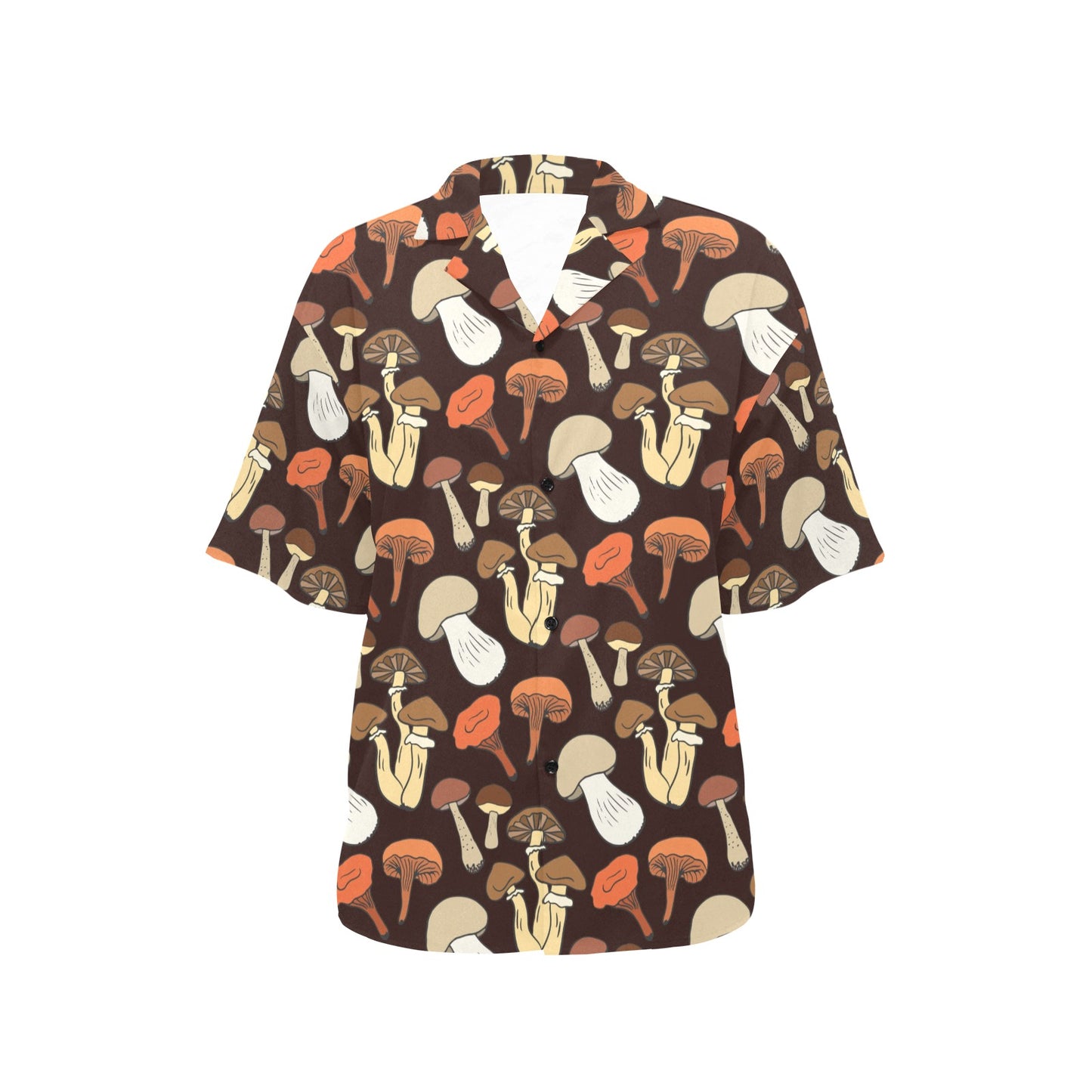 Mushroom Pattern Print Design A05 Women's Hawaiian Shirt