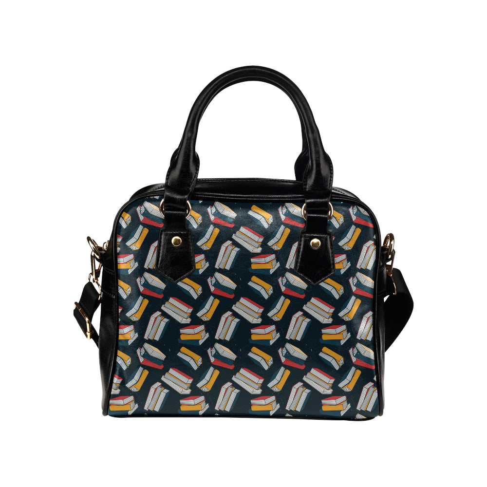 Book Pattern Print Design 07 Shoulder Handbag