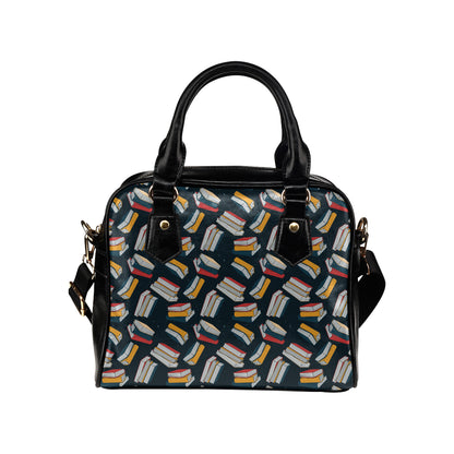 Book Pattern Print Design 07 Shoulder Handbag