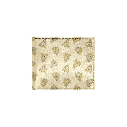 Poop Emoji Pattern Print Design A02 Men's ID Card Wallet