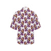 Chihuahua Purple Floral Women's Hawaiian Shirt