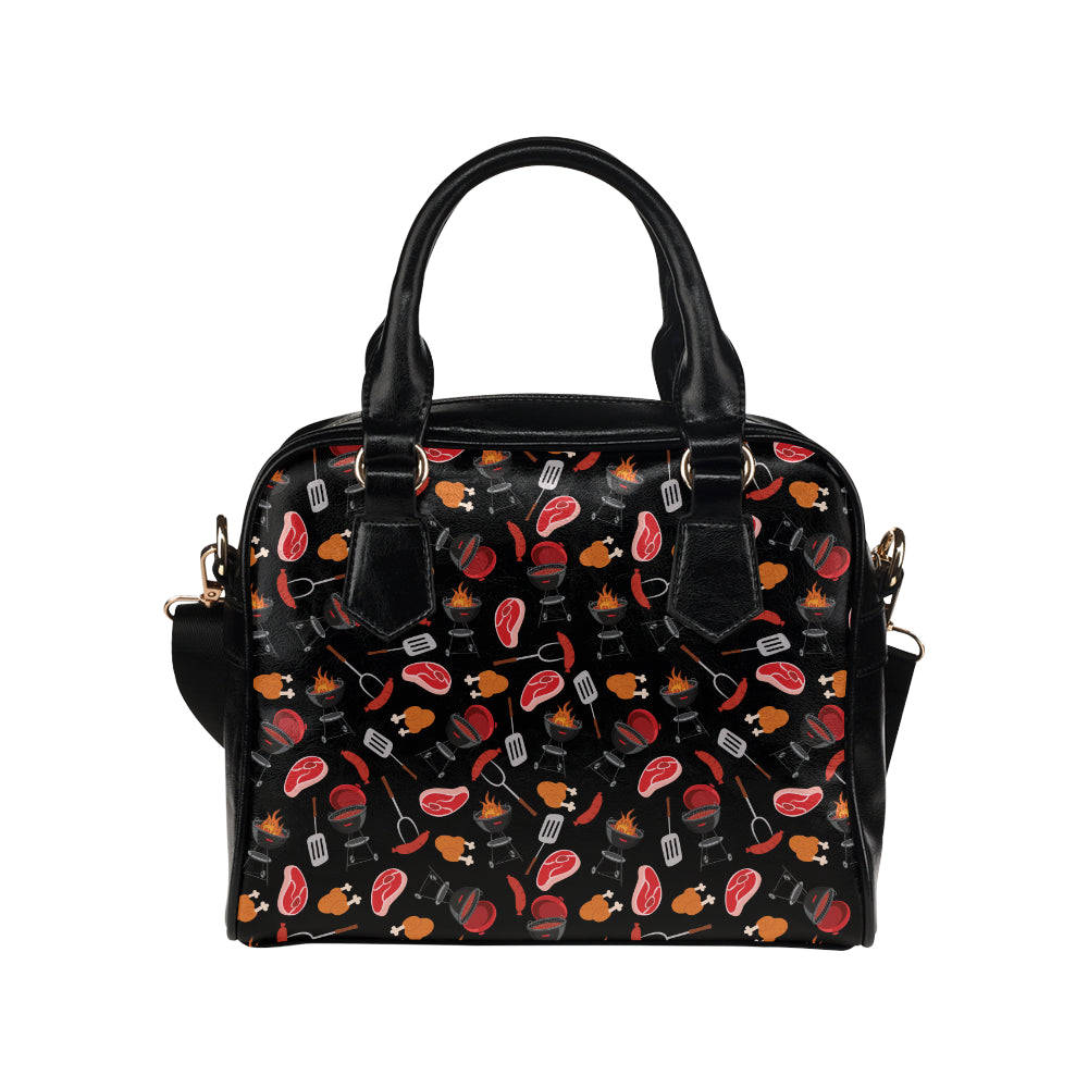 Barbecue Pattern Print Design 04 Shoulder Handbag