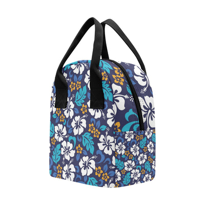 Hibiscus Pattern Print Design HB030 Insulated Lunch Bag