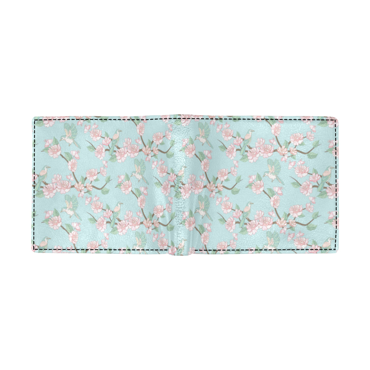 Cherry Blossom Pattern Print Design 02 Men's ID Card Wallet
