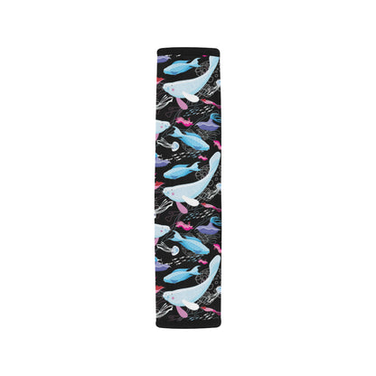 Manatee Pattern Print Design 02 Car Seat Belt Cover