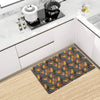 Bird Of Paradise Pattern Print Design 01 Kitchen Mat