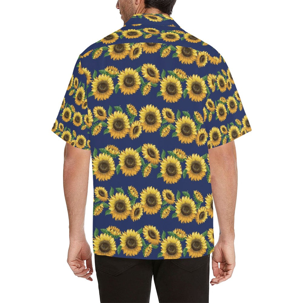 Sunflower Print Design LKS307 Men's Hawaiian Shirt