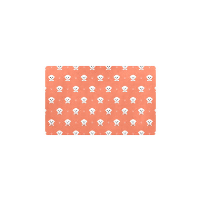 Bichons Frise Pattern Print Design 02 Kitchen Mat