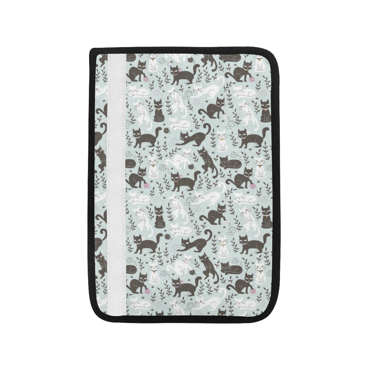 Cat Pattern Print Design 08 Car Seat Belt Cover