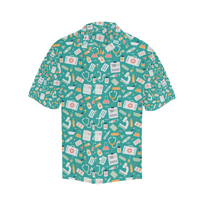 Medical Pattern Print Design 03 Men's Hawaiian Shirt