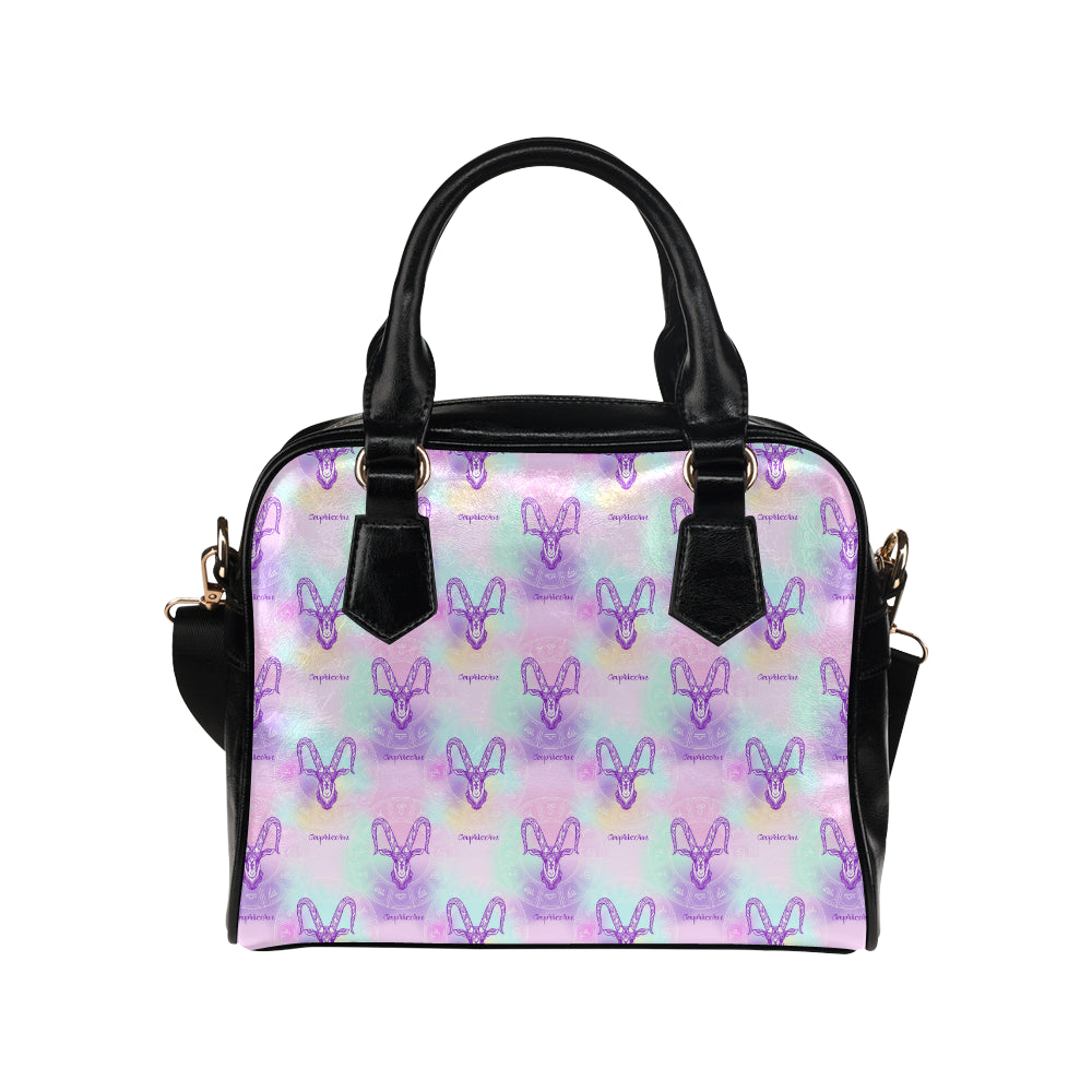 Capricorn Zodiac Pattern Print Design 02 Shoulder Handbag