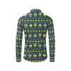 Cactus Pattern Print Design 07 Men's Long Sleeve Shirt