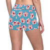 Cherry Blossom Pattern Print Design CB09 Yoga Shorts