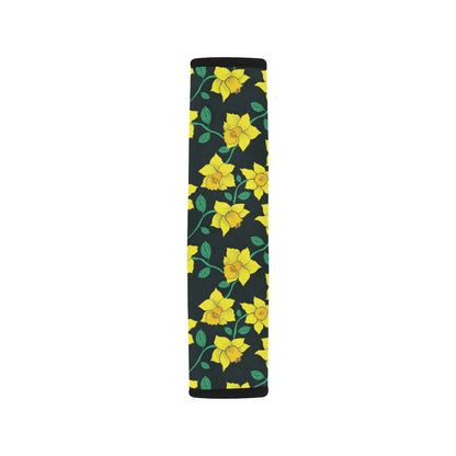 Daffodils Pattern Print Design DF03 Car Seat Belt Cover