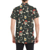 Pirate Pattern Print Design A02 Men's Short Sleeve Button Up Shirt