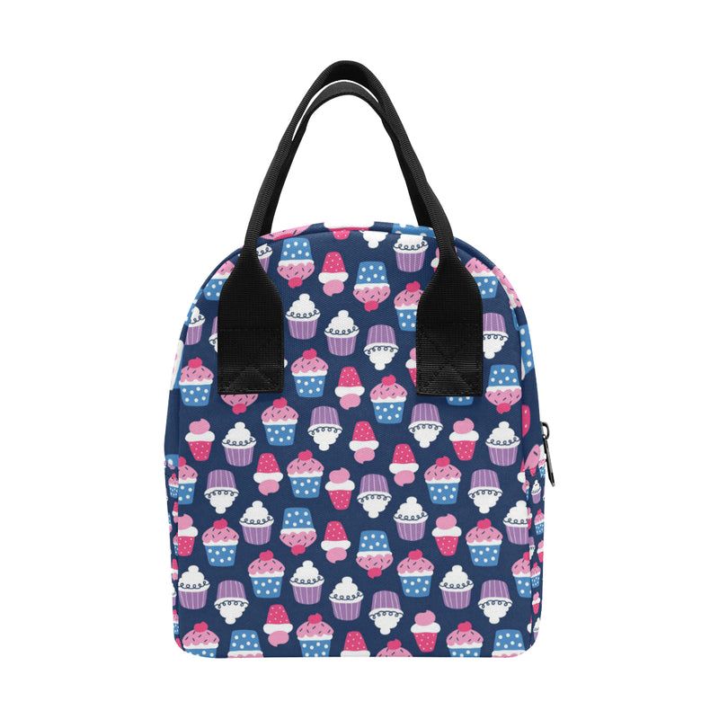 Cupcake Pattern Print Design CP04 Insulated Lunch Bag