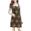 Sun Moon mandala Third eye Apron with Pocket