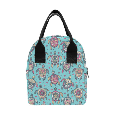 Sea Turtle Art Pattern Insulated Lunch Bag