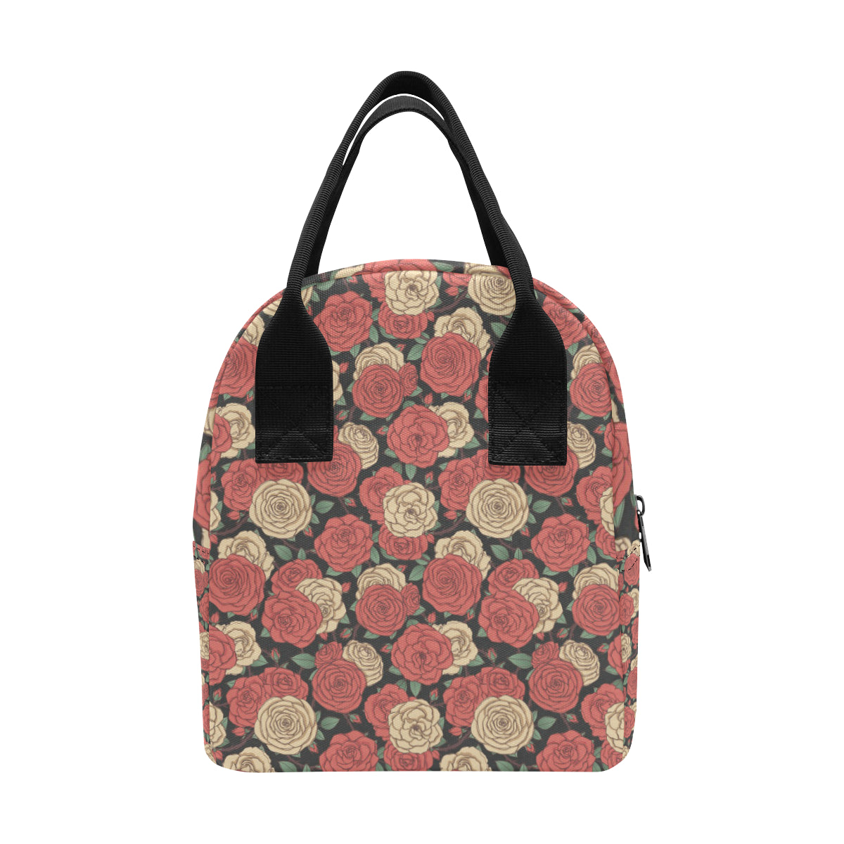 Camellia Pattern Print Design CM01 Insulated Lunch Bag
