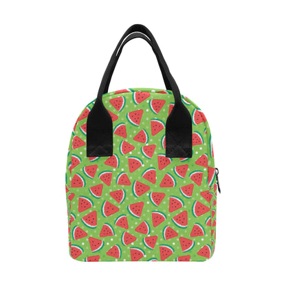 Watermelon Pattern Print Design WM05 Insulated Lunch Bag