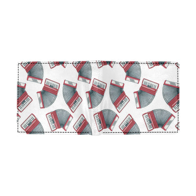 Accordion Pattern Print Design 03 Men's ID Card Wallet