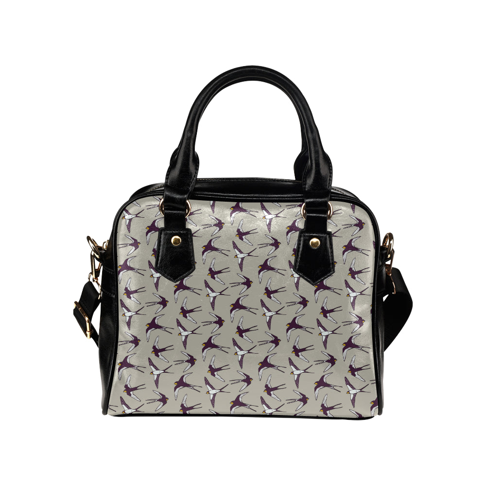 Swallow Bird Pattern Print Design 03 Shoulder Handbag