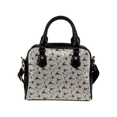 Swallow Bird Pattern Print Design 03 Shoulder Handbag