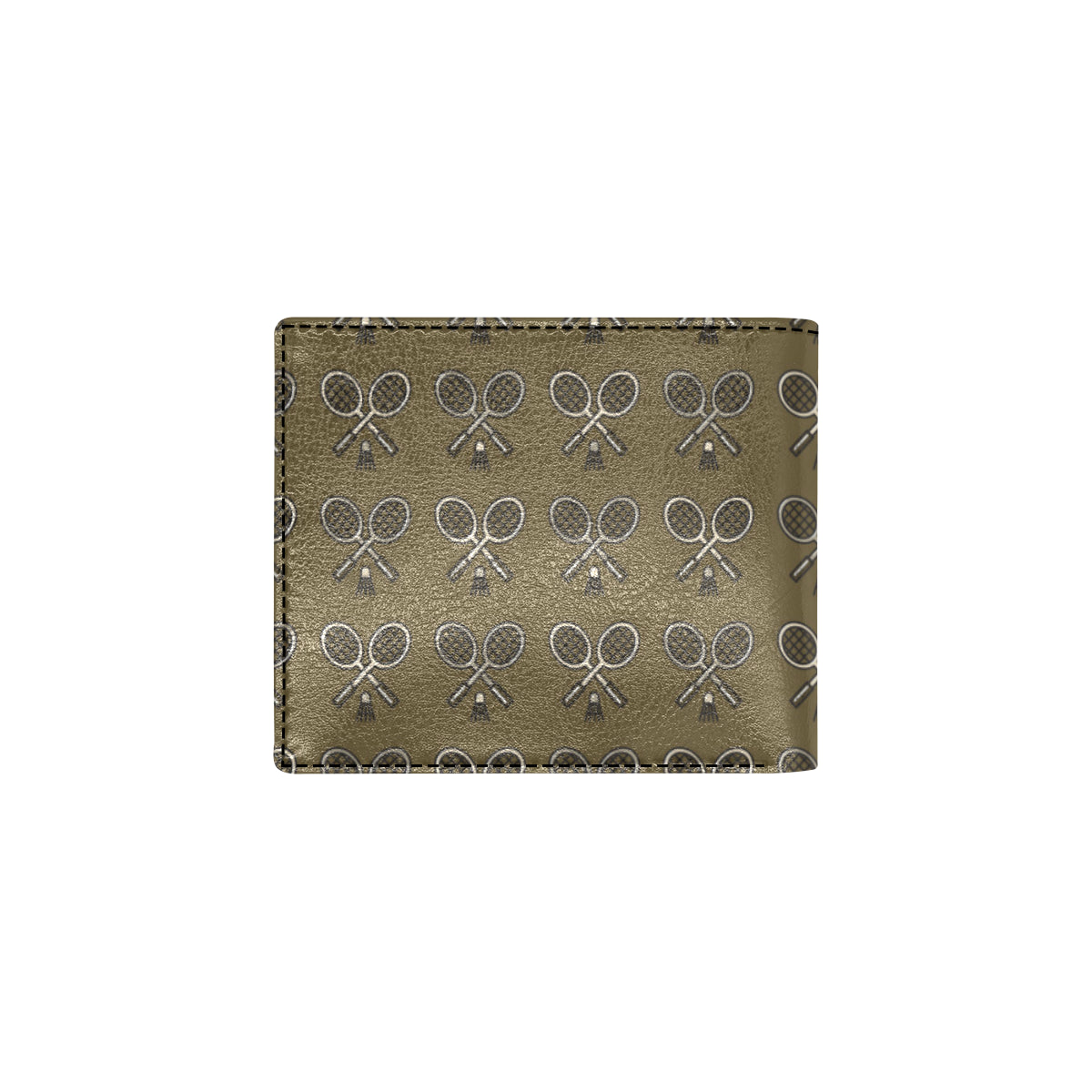 Badminton Pattern Print Design 07 Men's ID Card Wallet