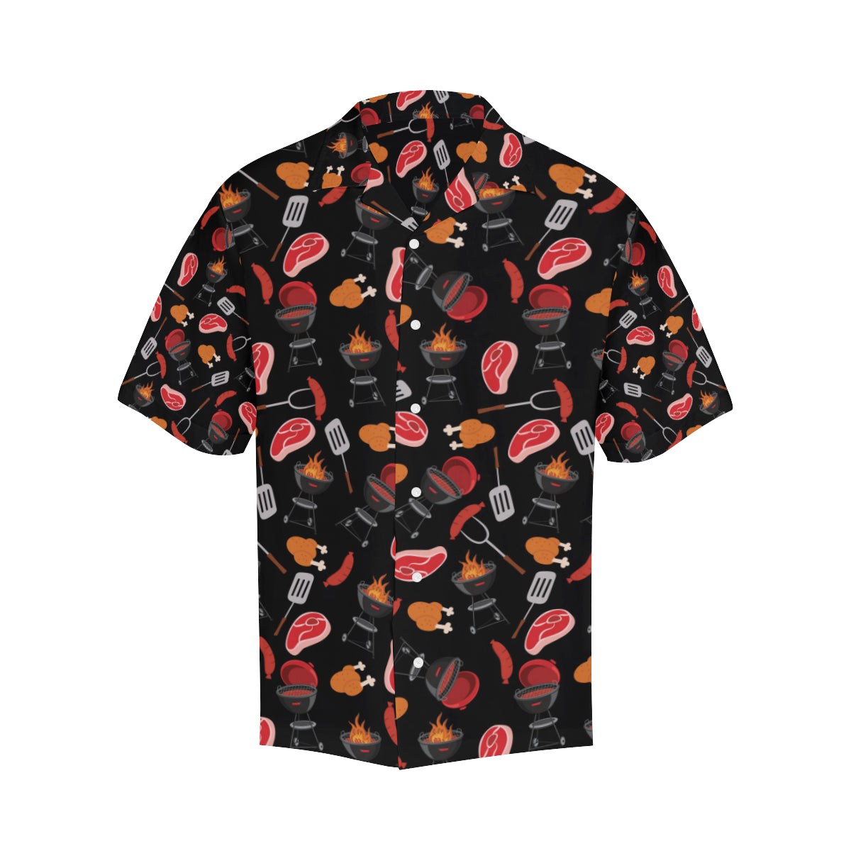 Barbecue Pattern Print Design 04 Men's Hawaiian Shirt