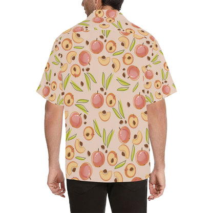 Peach Pattern Print Design A01 Men's Hawaiian Shirt