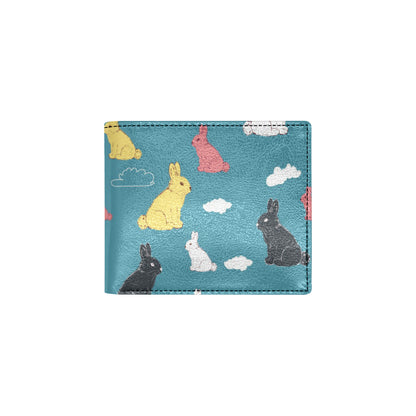Rabbit Pattern Print Design RB014 Men's ID Card Wallet